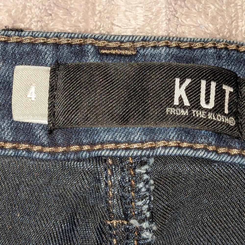 Kut from the Kloth Mia Toothpick Skinny‎ Jeans Dark Indigo Wash Womens Size 4 - Picture 4 of 11
